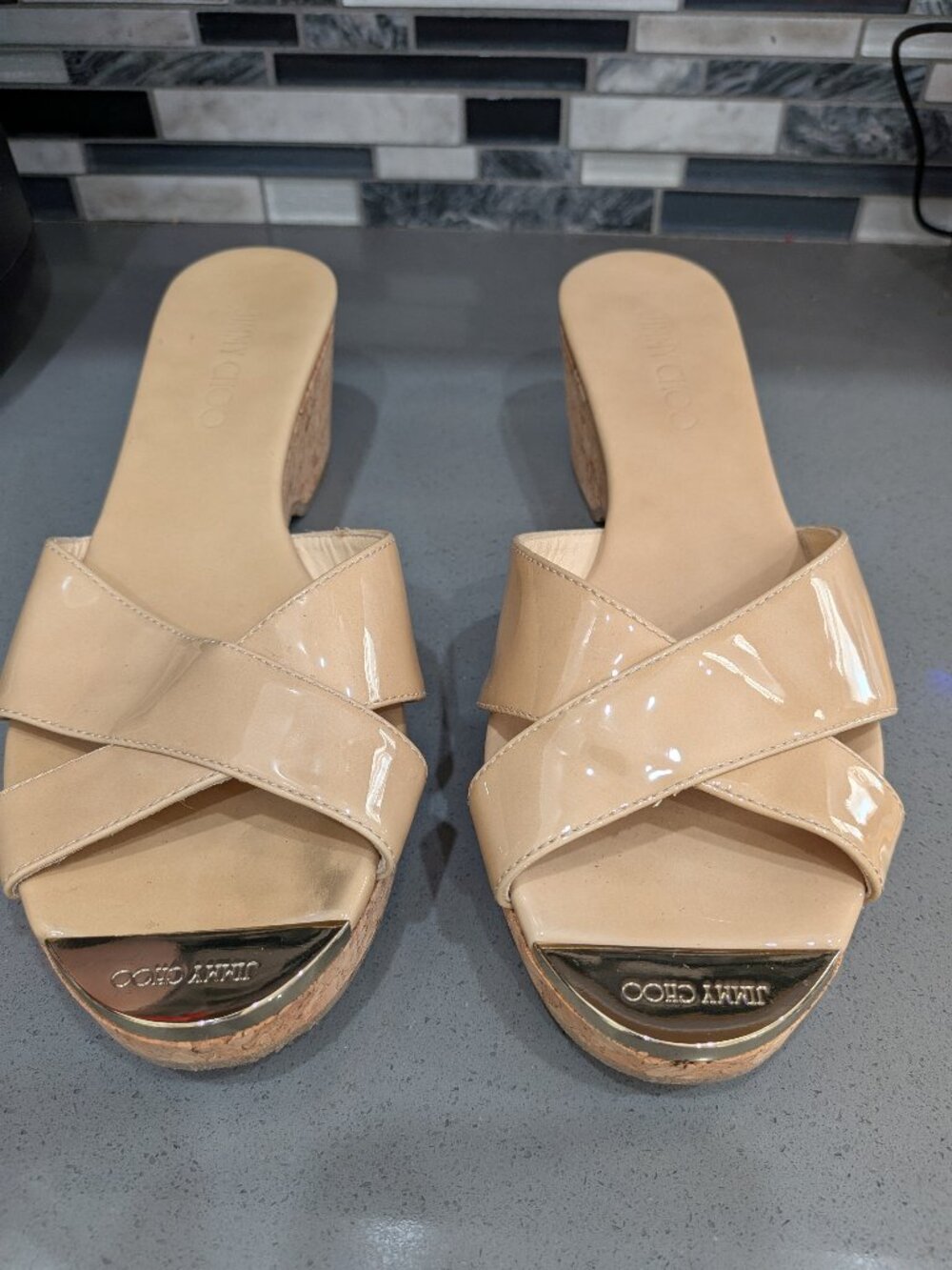 Jimmy choo cork sandal size 8.5